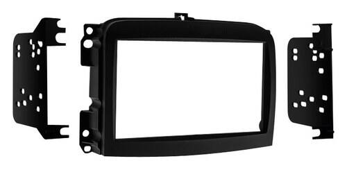 Metra - Dash Kit for Select 2014-2017 Fiat 500L DDIN - Matte Black