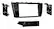 Front. Metra - Dash Kit for Select 2014-2018 Mitsubishi Mirage DIN DDIN - Gray.