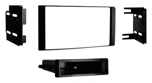 Metra - Dash Kit for Select 2012-2019 Nissan Versa DIN DDIN - Black