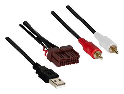 Front. AXXESS - USB Adaptor for Select 2009-2019 Hyundai Elantra Optima Sonata Santa Fe Sorento Soul - Black.