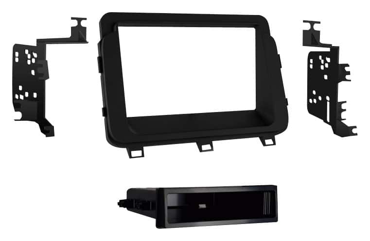 Front. Metra - Dash Kit for Select 2014-2015 Kia Optima DIN DDIN - Black.