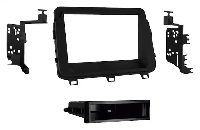 Front. Metra - Dash Kit for Select 2014-2015 Kia Optima DIN DDIN - Black.