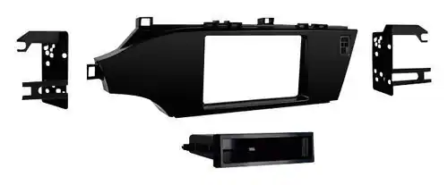 Front. Metra - Dash Kit for Select 2013-2018 Toyota Avalon DIN DDIN - Black.