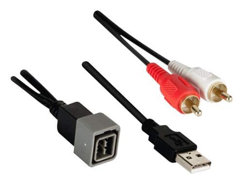 Metra - Axxess USB Adaptor for Select 2007-2018 Nissan Sentra Juke - Black - Front_Zoom