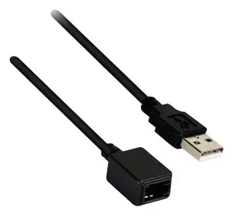 Front. AXXESS - USB Adaptor for Select 2008-2023 Subaru Mitsubishi - Black.