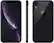 Front. Apple - iPhone XR A1984 (Fully Unlocked) 256GB Bundle with Pre-Installed Tempered Glass and Bluetooth Earbuds - Black.