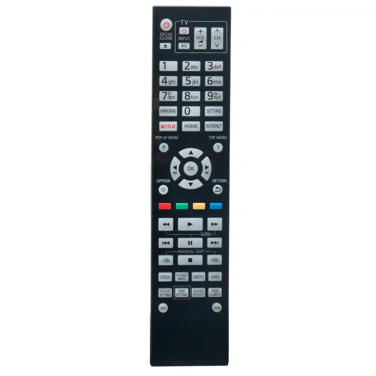 ZdalaMit - Replacement Remote N2QAYA000172 Sub N2QAYB000175 fit for Panasonic DVD Player DP-UB9000 DP-UB9000P1K DP-UB9000-K - Black