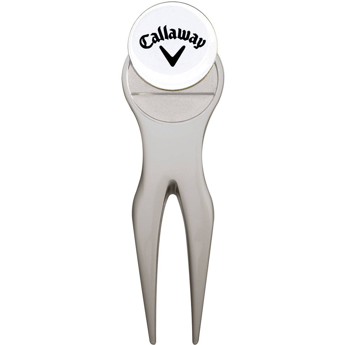 Alt View 1. Callaway - Callaway Divot Repair Tool and Golf Ball Marker - Silver - Silver.