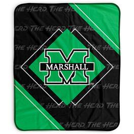 Pegasus - Marshall Thundering Herd 50" x 60" Diamond Logo Fleece Blanket - Multicolor
