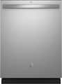 GE - 24" Top Control Built-in Hybrid Stainless Steel Dishwasher with 3rd Rack, Bottle Jets, and 50 dBA - Stainless Steel