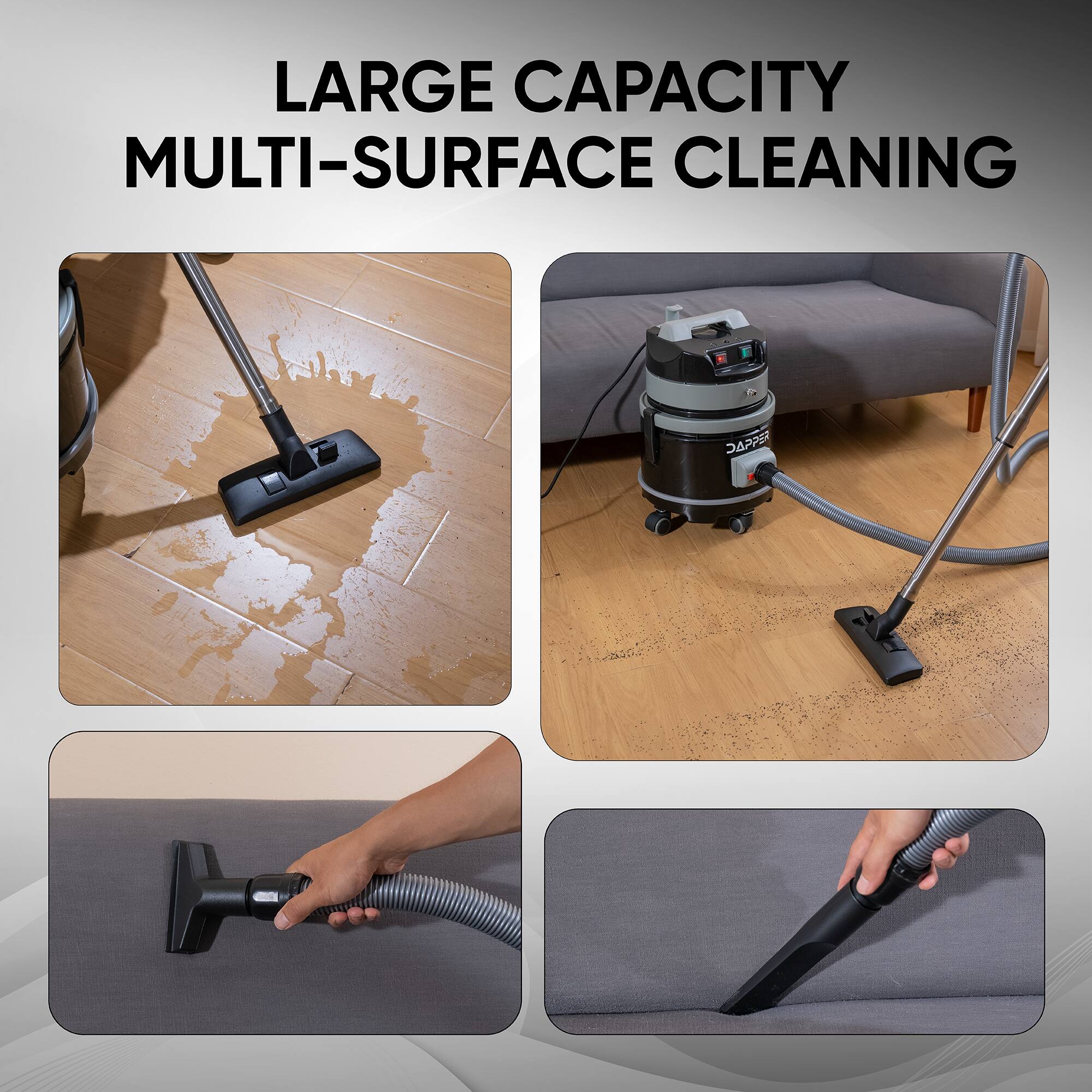 LARGE CAPACITY MULTI-SURFACE CLEANING