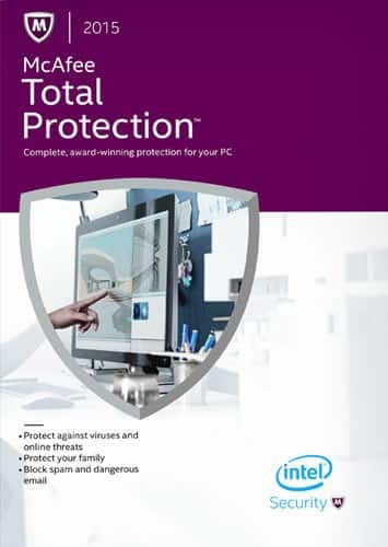 Front Standard. McAfee Total Protection 2015 (1-User) - Windows.