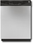 Front Standard. GE - 24" Tall Tub Built-In Dishwasher - CleanSteel.