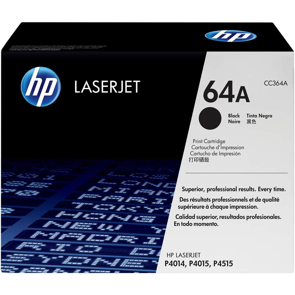 HP - 64A Standard Capacity - Black Toner Cartridge - Black