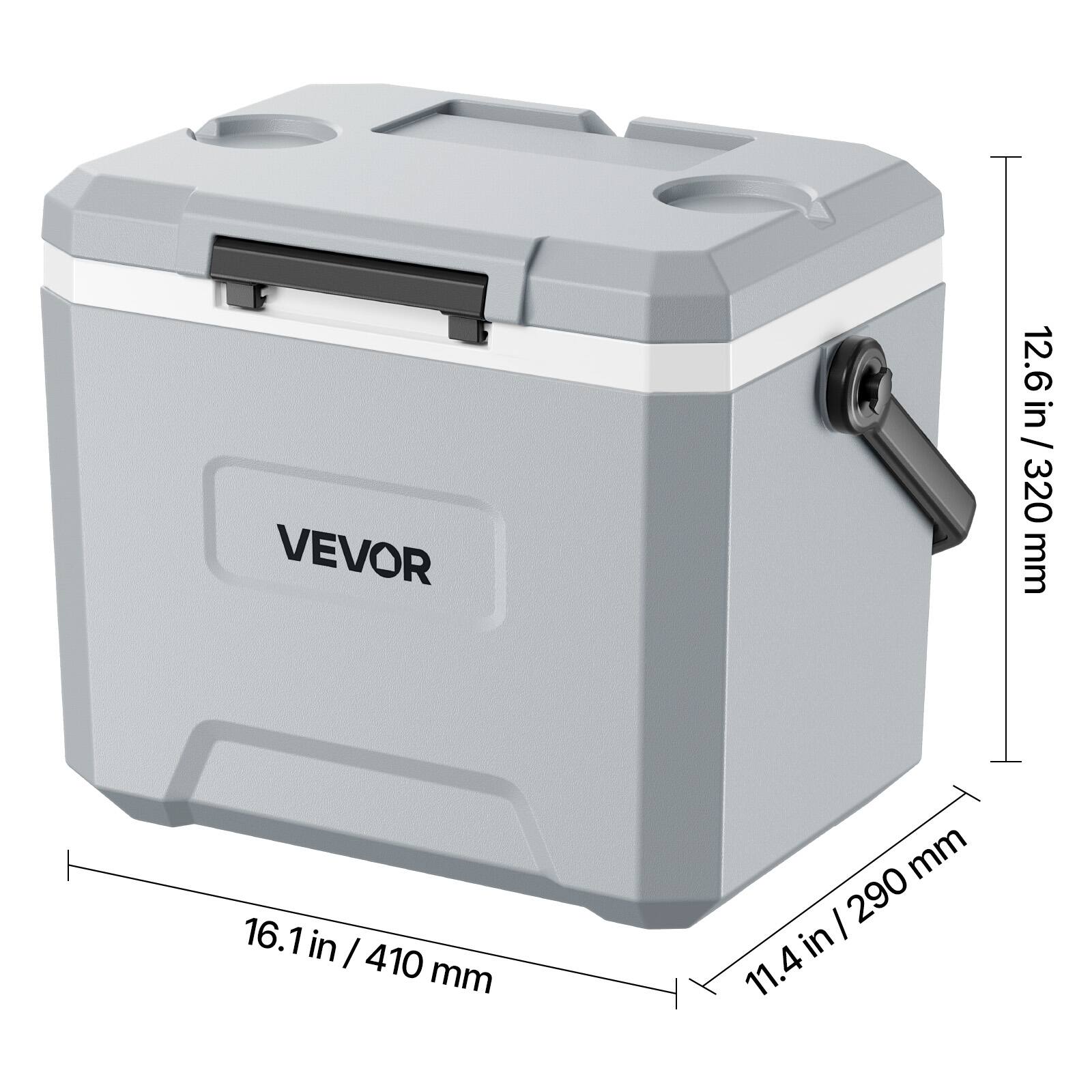 VEVOR 12.6 in / 320 mm 16.1 in / 410 mm 11.4 in / 290 mm