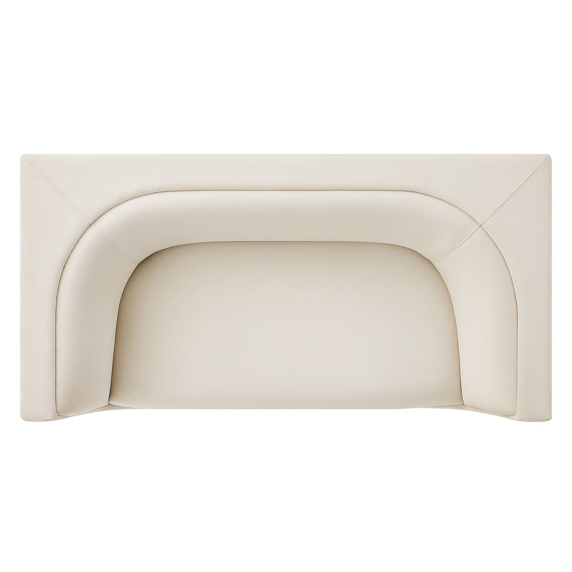 Alt View 7. Modway - Hilda 67" Curved Back Performance Velvet Loveseat by Modway - Alabaster.
