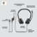 Alt View 14. Logitech - H390 Wired USB On-Ear Stereo Headphones - Black.