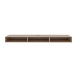 TuHome - Luft 71" Wide Floating Tv Stand Natural Oak MDF - Brown