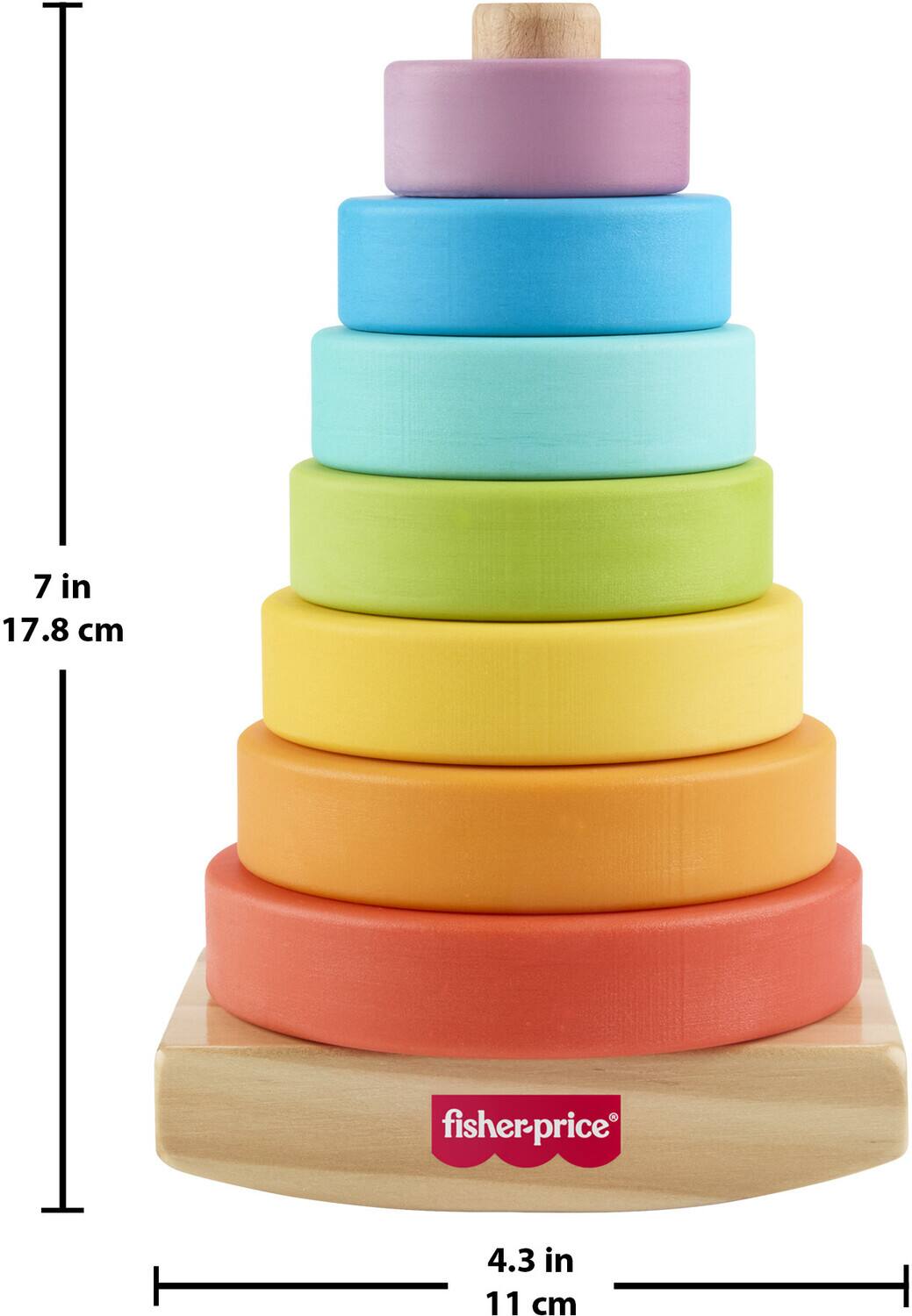 7 in  
17.8 cm  

4.3 in  
11 cm  

fisher-price
