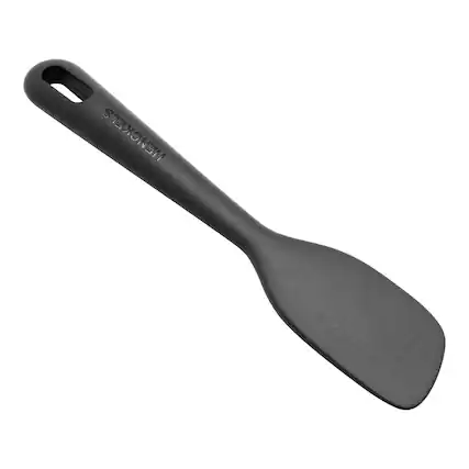 Front. Henckels - Henckels Silicone Onyx Cooking Utensil, Small Spatula - Black.