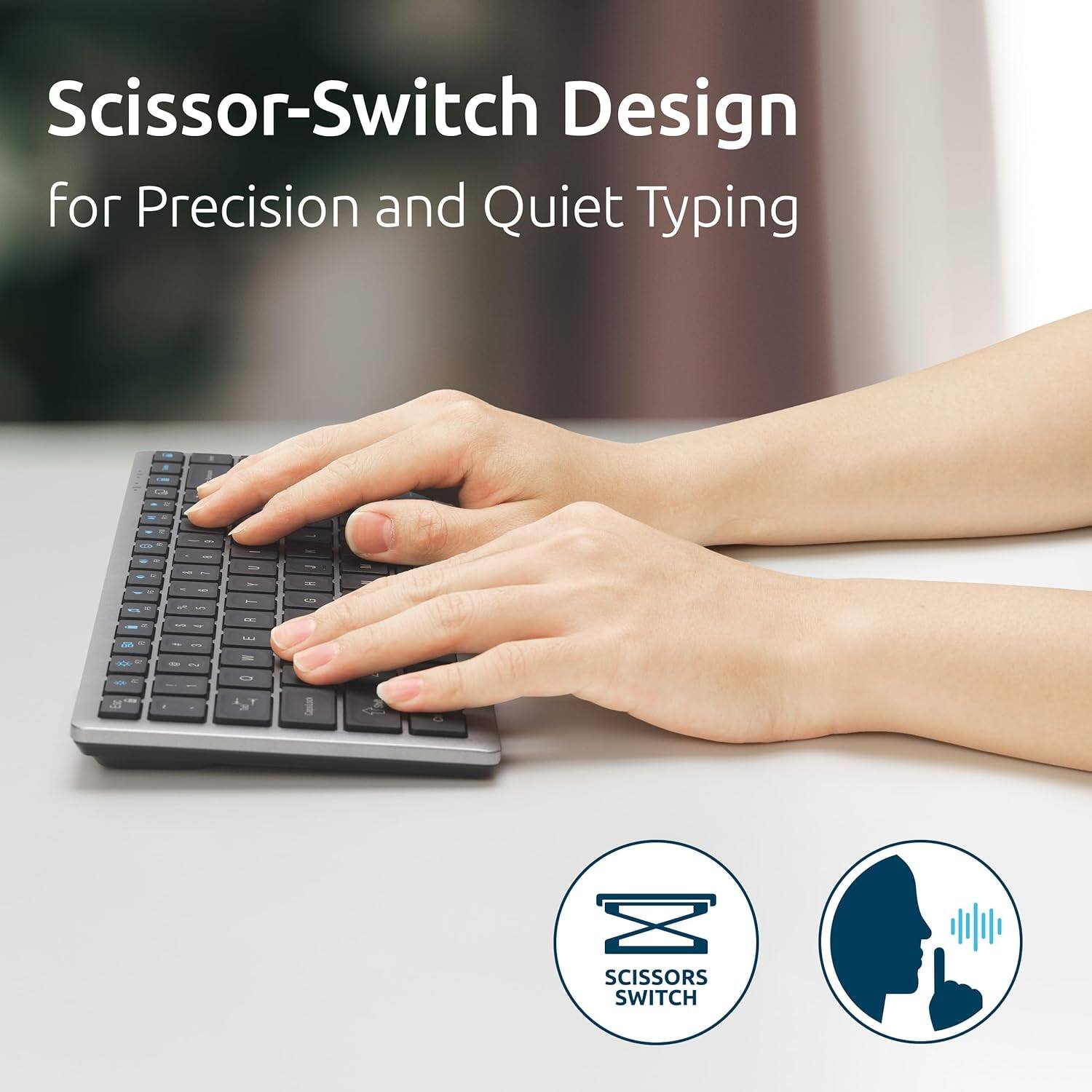 Scissor-Switch Design for Precision and Quiet Typing

SCISSORS SWITCH