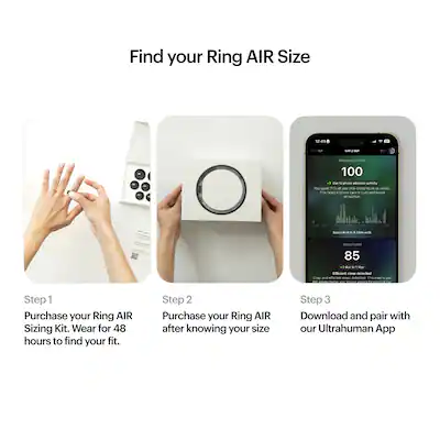 Ultrahuman Ring AIR Smart Ring Size Before You Buy Size 7 Ultrahuman Ring AIR Smart Ring Size Before You Buy Size 7