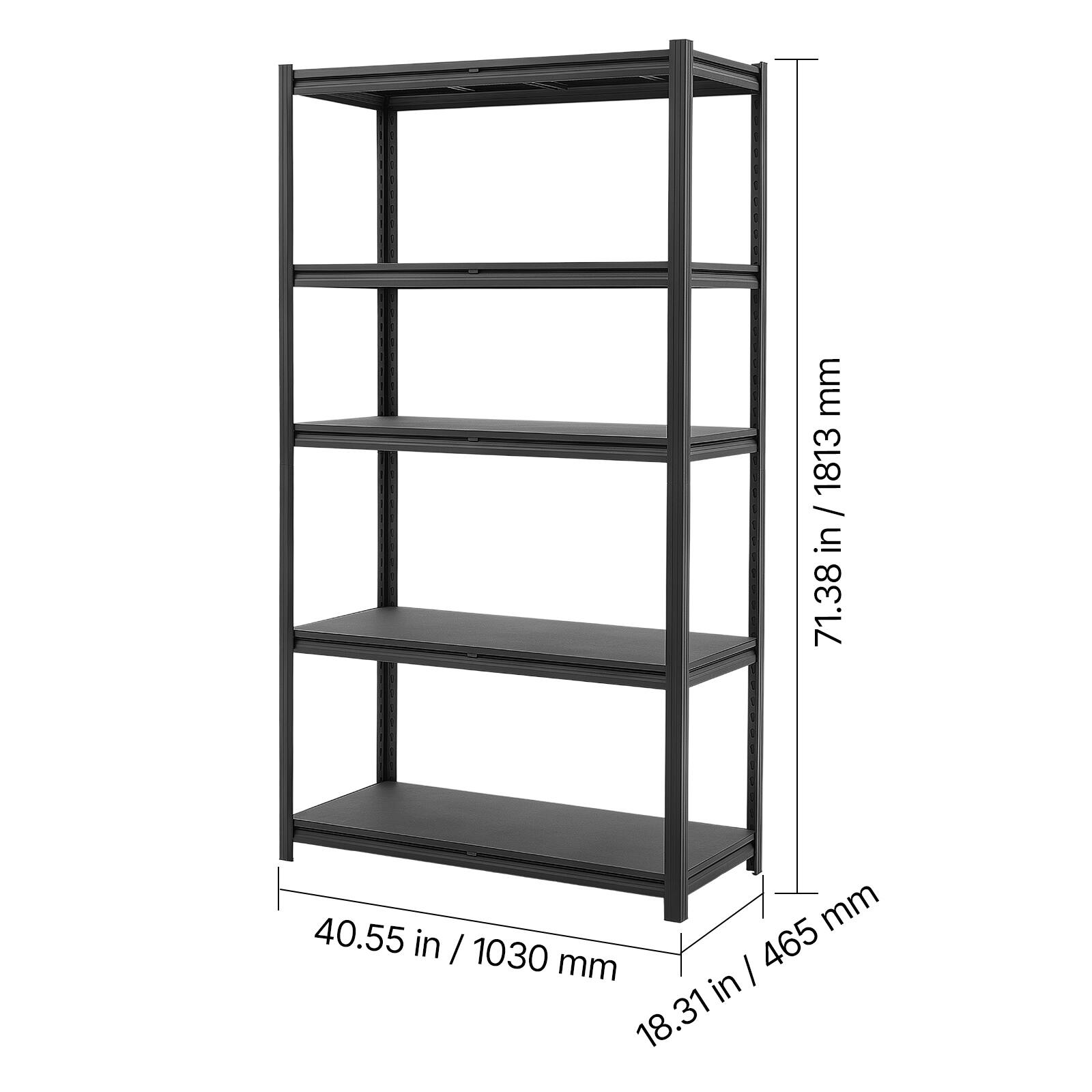 71.38 in / 1813 mm  
40.55 in / 1030 mm  
18.31 in / 465 mm