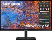 Samsung  Viewfinity 32" S8 (S80PB) UHD 4K Monitor with IPS Panel and Tilt Stand (USB, HDMI, DisplayPort) - Black - Front_Zoom