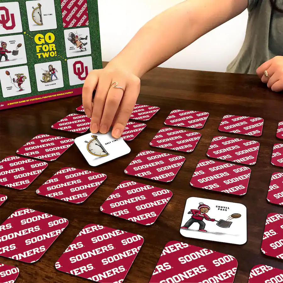 Sooner Box YouTheFan Oklahoma Sooners Licensed Memory Match Game Multicolor ...