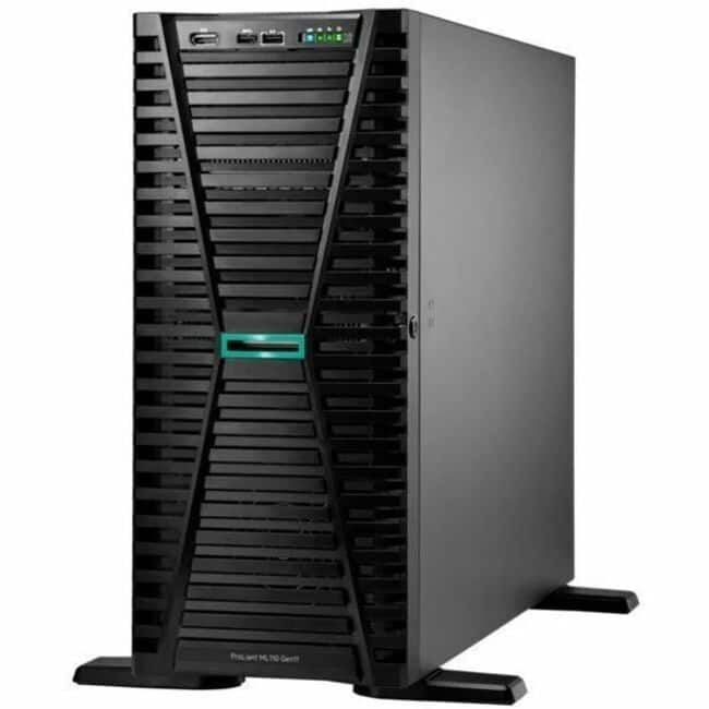 HP - HPE ProLiant ML110 G11 4.5U Tower Server - 1 x Intel Xeon Gold 5416S 2 GHz - 64 GB RAM - 1.92 TB SSD - (2 x 960GB) SSD - Black