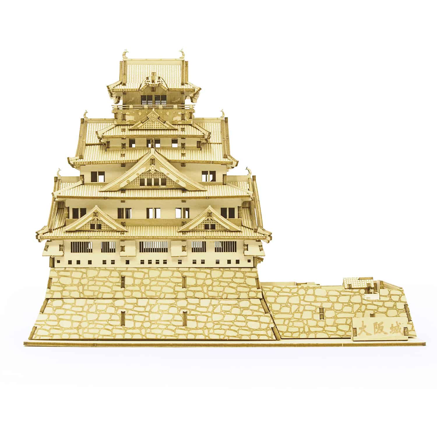 Angle. 3D Puzzle - 3D DIY Puzzle: Osaka Castle wa-gu-mi - 233pcs.