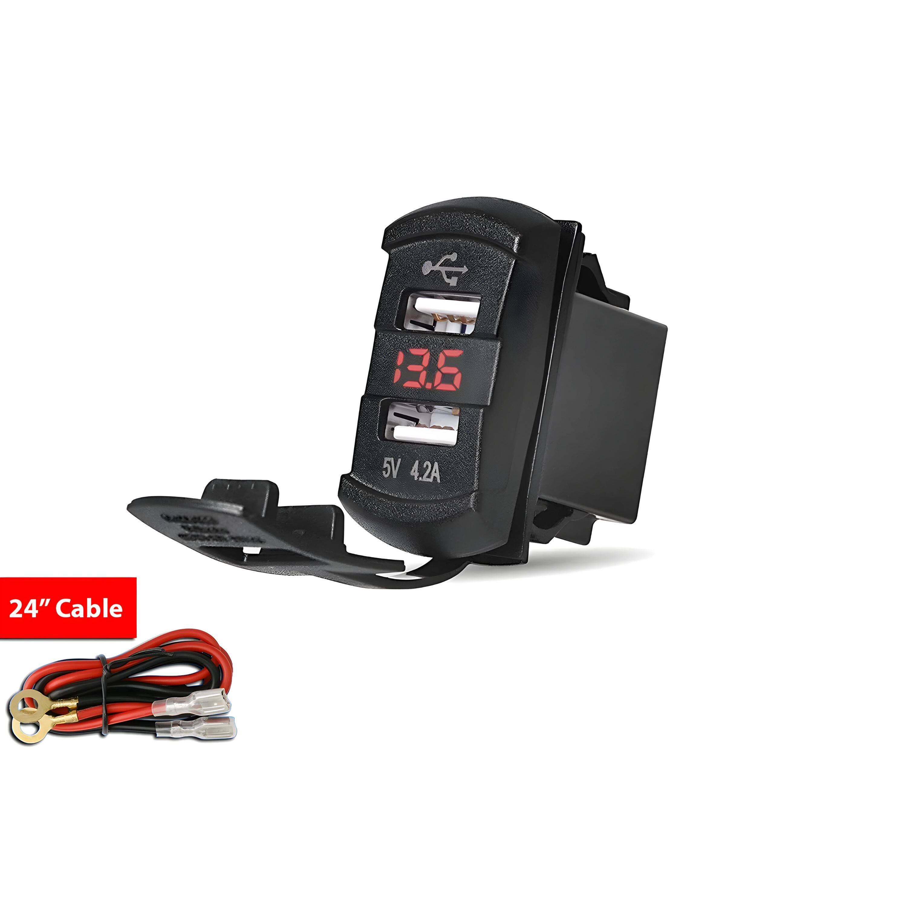 5V 4.2A  
24" Cable