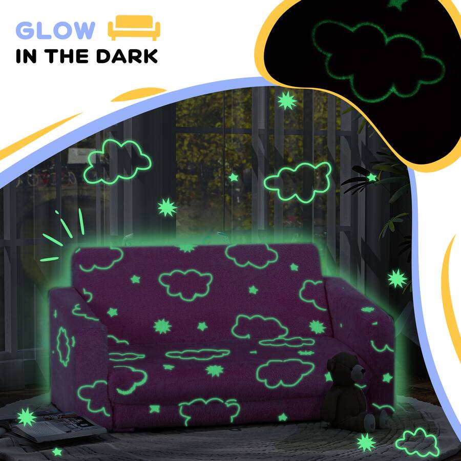 Pink Sea Pattern Qaba with Glow in the Dark Cloud Pattern Pink - Best Buy