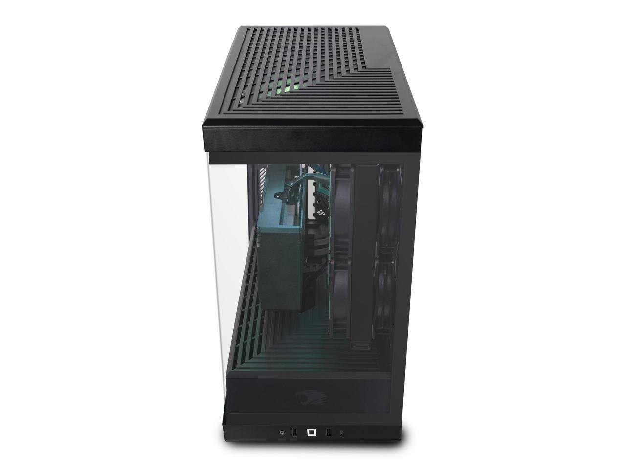 Alt View 4. iBUYPOWER - iBUYPOWER Y40 Gaming PC Desktop - AMD Ryzen 7 7800X3D, NVIDIA GeForce RTX 5080 16GB, 32GB DDR5 RAM, 1TB NVMe SSD - Black.