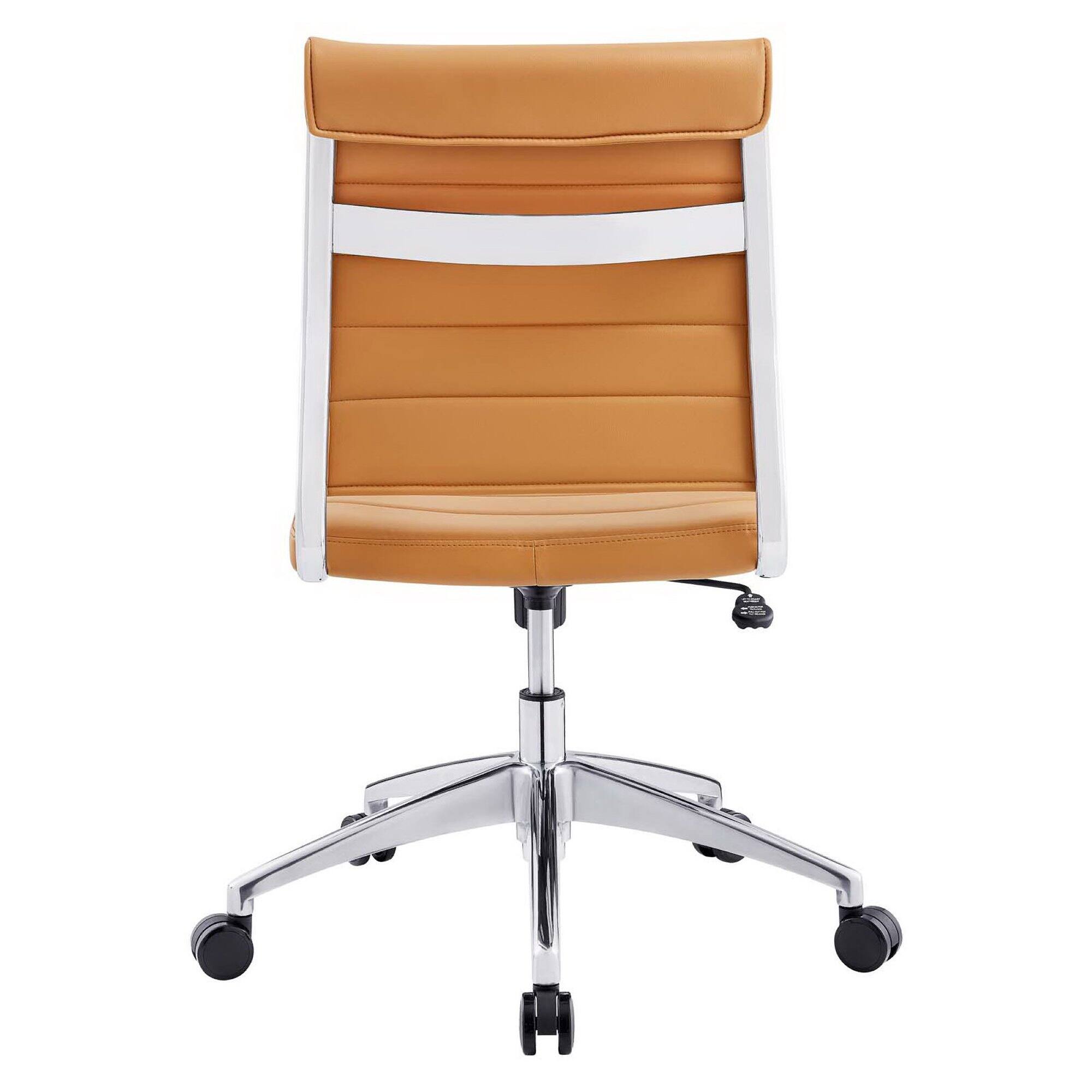 Back. Modway - Jive Armless Mid Back Office Chair by Modway - Brown.
