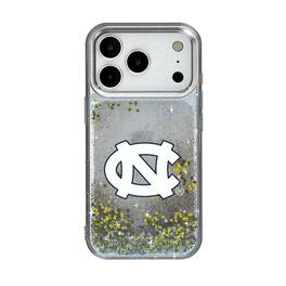 Keyscaper - NCAA - North Carolina Tar Heels Linen Logo iPhone Glitter Case - 15 Pro Max - Multicolor