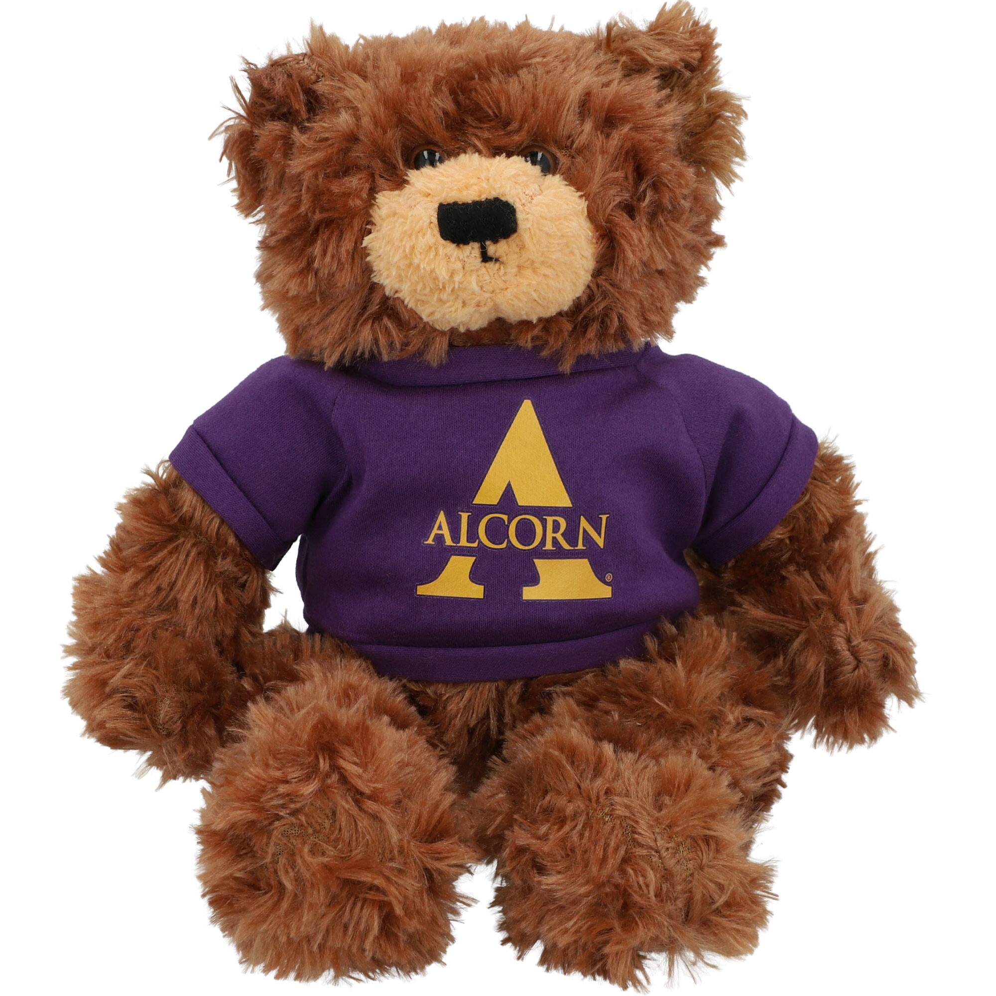 Front. Jardine - Alcorn State Braves Brandon Bear Plush - Brown.
