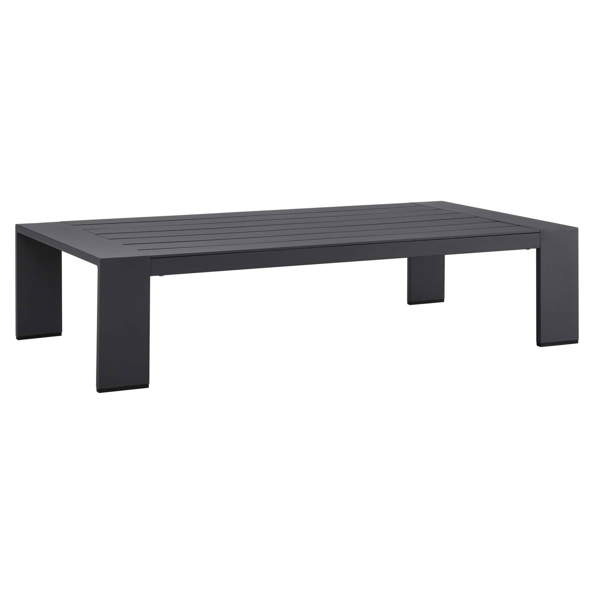 Alt View 3. Modway - Tahoe 2-Piece Outdoor Powder-Coated Aluminum Patio Set - Gray Charcoal.