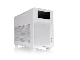 Thermaltake - TR200; 6.0" LCD; Micro Chassis; mATX/mITX; 360mm Rad; 365mm GPU; 258mm PSU; 175mm AIO; 1x120mm Fan - Snow