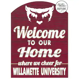 Jardine - Willamette Bearcats 16'' x 22'' Marquee Sign - Maroon