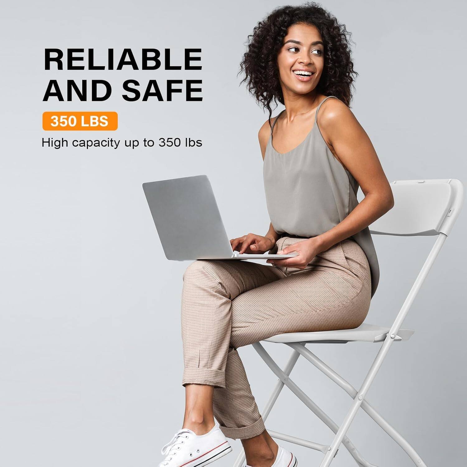 RELIABLE AND SAFE  
350 LBS  
High capacity up to 350 lbs