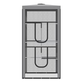 Pawhut - Cat House Kitten Enclosure Mesh Playpen Steel Frame with 3 Platforms