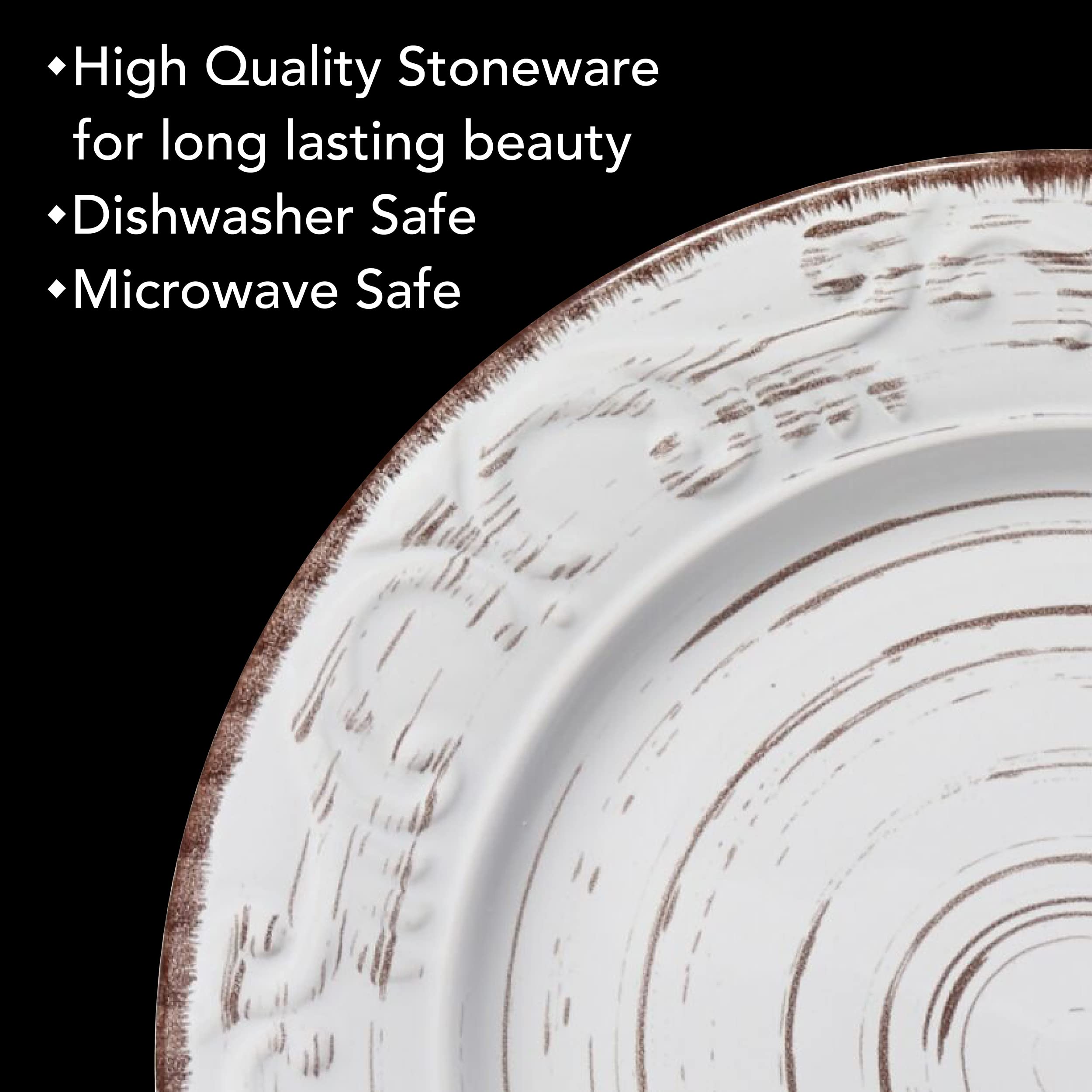 - High Quality Stoneware for long lasting beauty
- Dishwasher Safe
- Microwave Safe