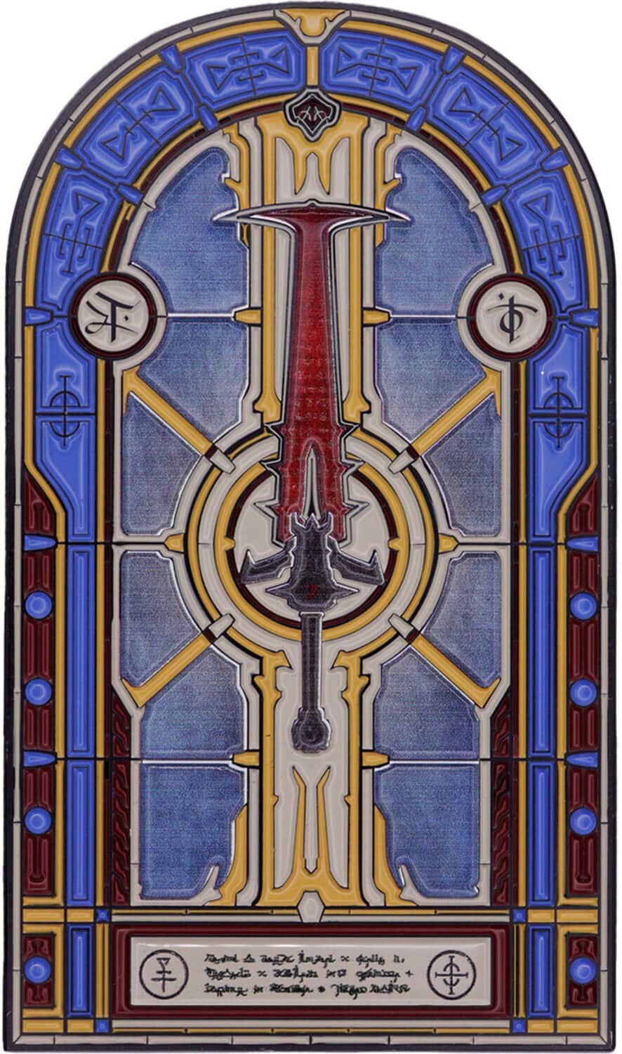 PopMarket - DOOM Eternal - Limited Edition Ingot - Crucible Sword Stained Glass Window - COLLECTIBLES - Multicolor