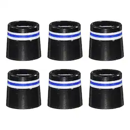 Unique Bargains - Golf Ferrules, 12.7 mm Taper Tip Shaft Iron Ferrules Durable CAP Protector, 6pcs & 0.37" - Fits Club Repair/Maintenance - Blue