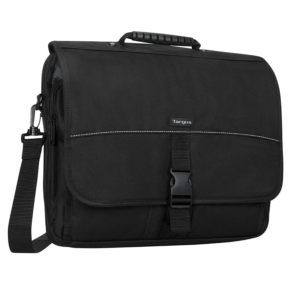 Basics Laptop Messenger Bag with Adjustable Shoulder Strap, Padded Compartment & Storage Pockets, Lightweight, Water-Resistant