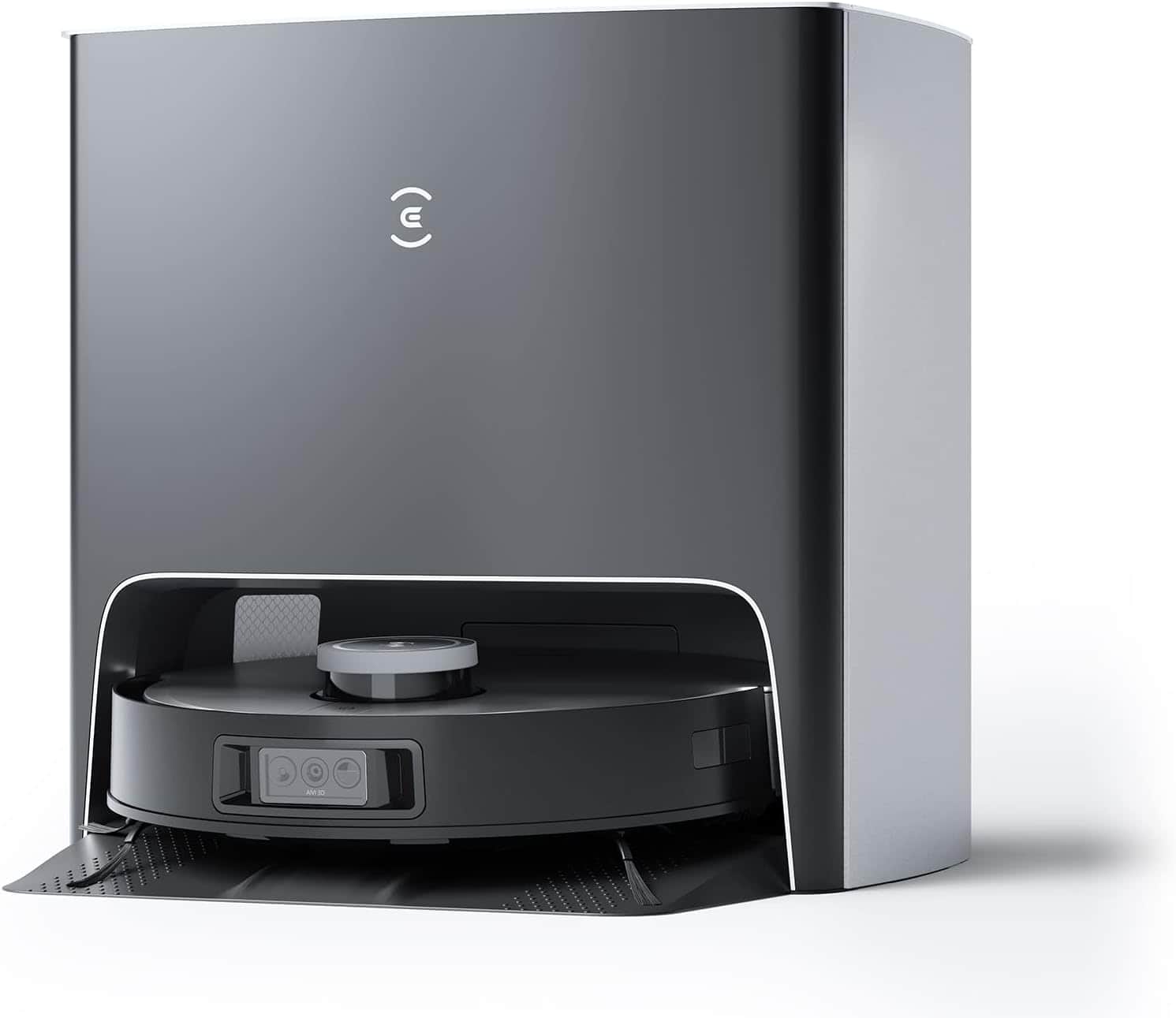 ECOVACS Robotics - DEEBOT X1 Turbo Robot Vacuum and Mop Combo, 5000Pa Suction, Auto-Cleaning Station, Upgraded Laser Navigation - Black