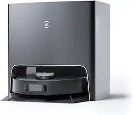 ECOVACS Robotics - DEEBOT X1 Turbo Robot Vacuum and Mop Combo, 5000Pa Suction, Auto-Cleaning Station, Upgraded Laser Navigation - Black