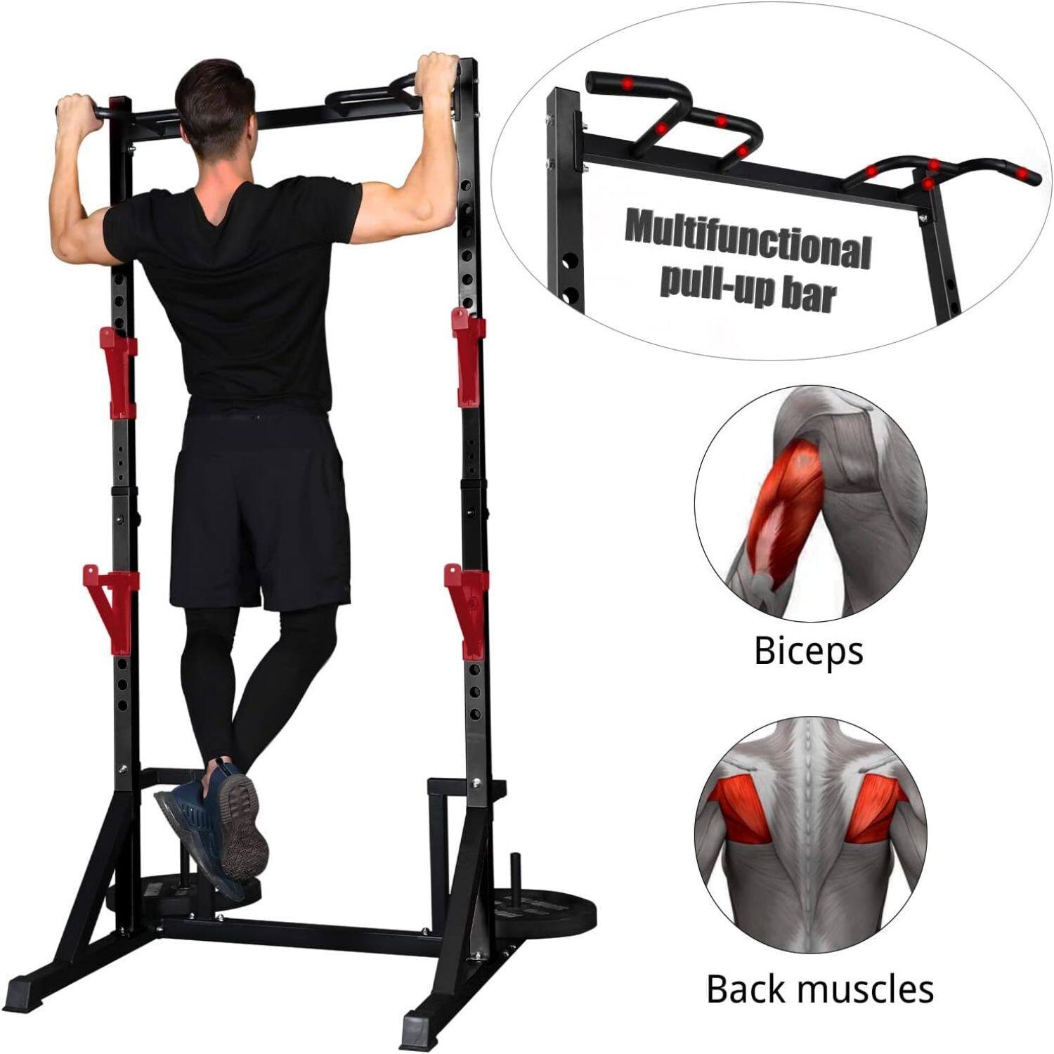 Multifunctional pull-up bar

Biceps

Back muscles