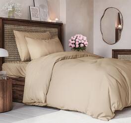 CGK Linens - Luxury Soft Premium Duvet Cover Set - Zipper Closure & Matching Pillow Shams - Twin - Cream